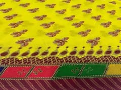 Georgette Yellow Geometric