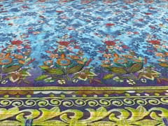 Imported Georgette Light Blue Floral