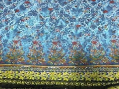 Imported Georgette Light Blue Floral