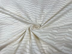 Dyeable Pure Chanderi Self White Abstract 1
