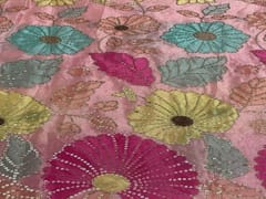 Embroidered Chiffon Light Pink MultiColour Floral