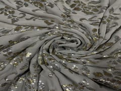 Grey Georgette Embroidery 44