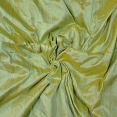 Sea Green Color 70 Gm Two Tone Raw Silk Fabric