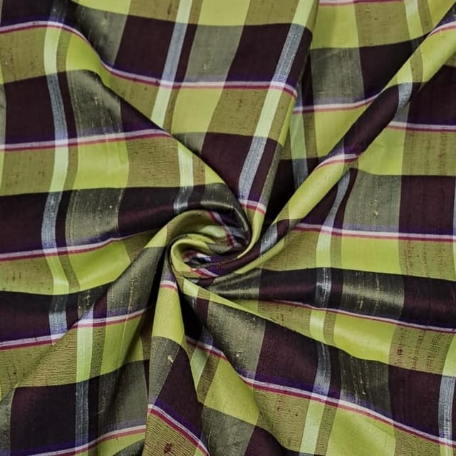 Multi Color 100 Gm Raw Silk Fabric