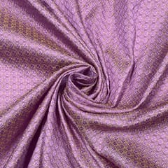 Purple Color Semi Brocade Fabric