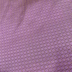 Purple Color Semi Brocade Fabric