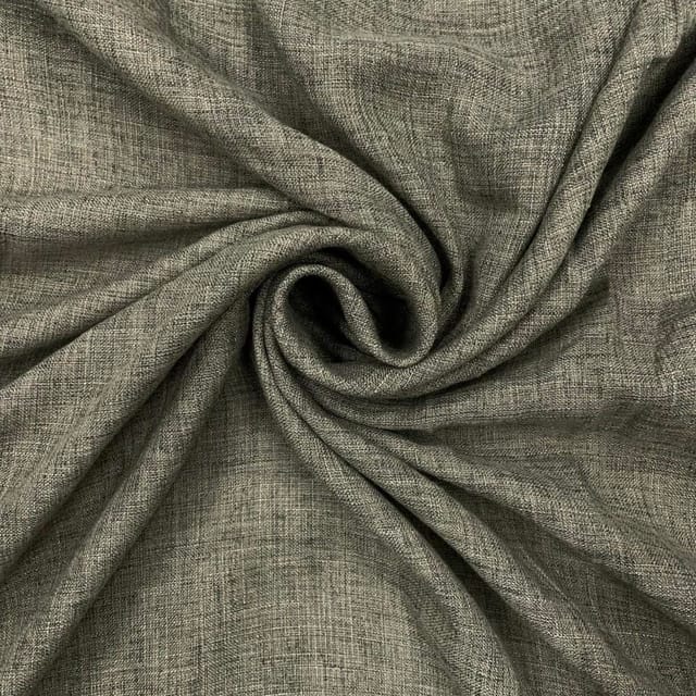 Grey Color Cotton Linen Fabric (N253)