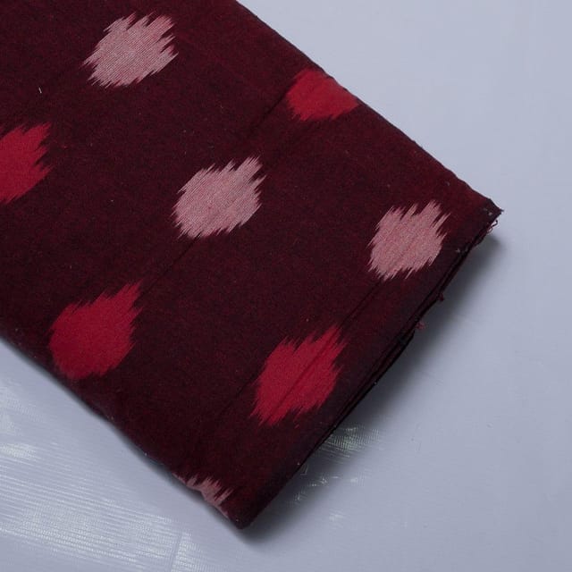 Light gray multi Colour cotton ikat fabric