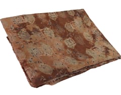 Brown With Golden Shades Floral Muslin Printed Fabric
