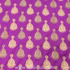 Purple Brocade Jhumka fabric