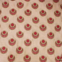 Poly Silk Embroidery(1.7  mtr cut piece)