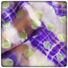 Pure Silk Booti Bandhej(2 mtr cut piece)