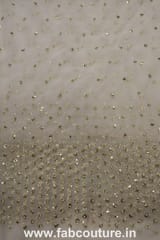 Net Sequins and Pearl Embroidered Fabric