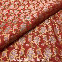 Brocade Silver Gold fabric
