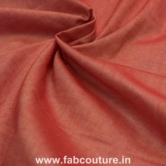 Red Colour Chambrey fabric