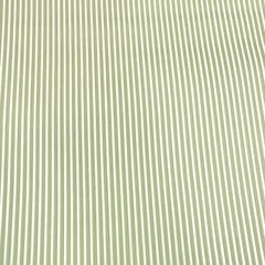 White Strips on Green Glace Cotton Print (2 meter cut piece)