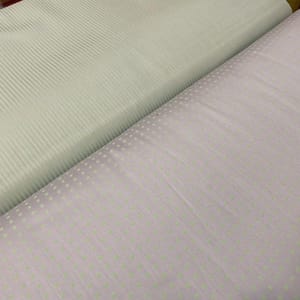 Green on Grey Glace Cotton Print 5Mtr Set