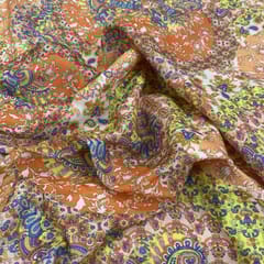 Multicolor Pahmina Printed Fabrics