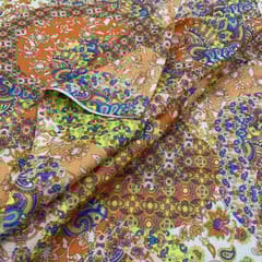 Multicolor Pahmina Printed Fabrics