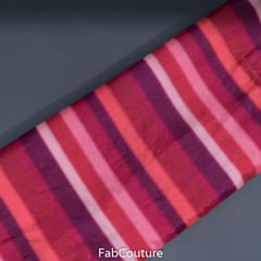 Maroon Colour Chiffon Digital Printed Fabric