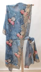 Multi Colour Duppata Print Embroidery