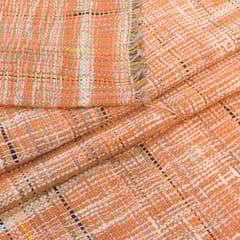 Orange colour Jacquard Fabric