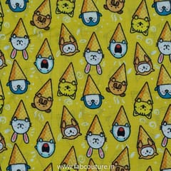 Quirky Cotton Cambric Digital Printed Fabrics