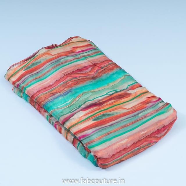 MultiColour Chinon Digital Printed Fabric