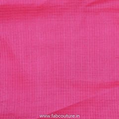Hot Pink Colour Kota Checks fabric