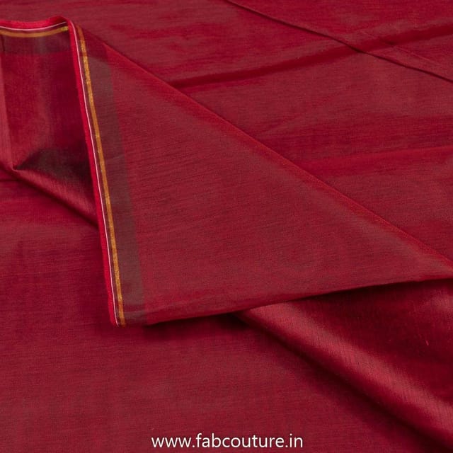 Wine Colour Modal Chanderi fabric