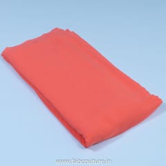 Gajri Colour Poly Georgette fabric