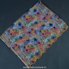 Printed Organza Embroidered Dupatta