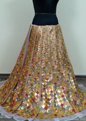 MultiColour Embroidery Organza Kali (Set of 12 kali)