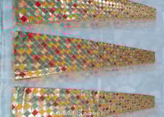 MultiColour Embroidery Organza Kali (Set of 12 kali)