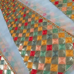 MultiColour Embroidery Organza Kali (Set of 12 Kali)