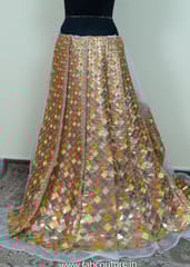 MultiColour Embroidery Organza Kali (Set of 12 Kali)