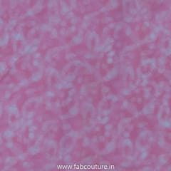 Pink Colour Chiffon Zari Border Batik Dupatta