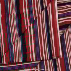 5 Mtr. Marron Cotton Discharge Print Set