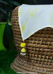 Yellow & Cream Colour Mal Cotton Tie & Dye Dupatta