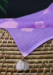 Mauve & Pink Colour Mal Cotton Tie & Dye Dupatta
