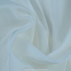 White Color Matty Georgette Fabric