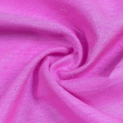 Pink Colour Polyester Raw silk fabric