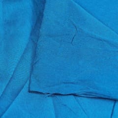 Blue Colour Polyester Raw silk fabric
