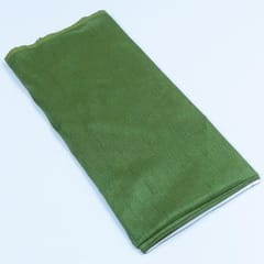 Mehendi Green Colour Polyester Raw silk fabric