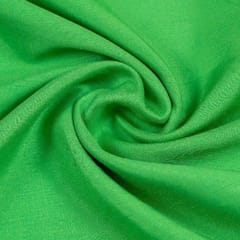 Parrot Green Colour Polyester Raw silk fabric