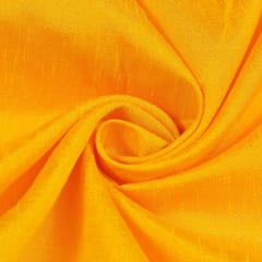 Mango Colour Polyester Raw silk fabric
