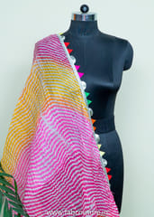 MultiColour Kota Doria Leheriya Dupatta
