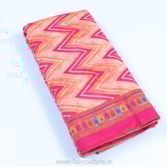 Gajree Colour Chanderi Digital Printed Fabric
