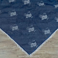 Organza Dupatta Embroidered