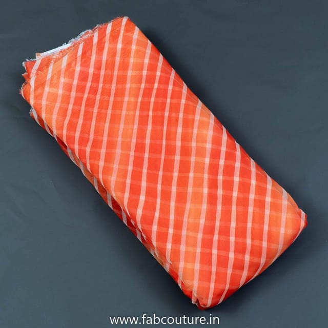 Poly Organza Lehriya Print(1.80Meter Piece)